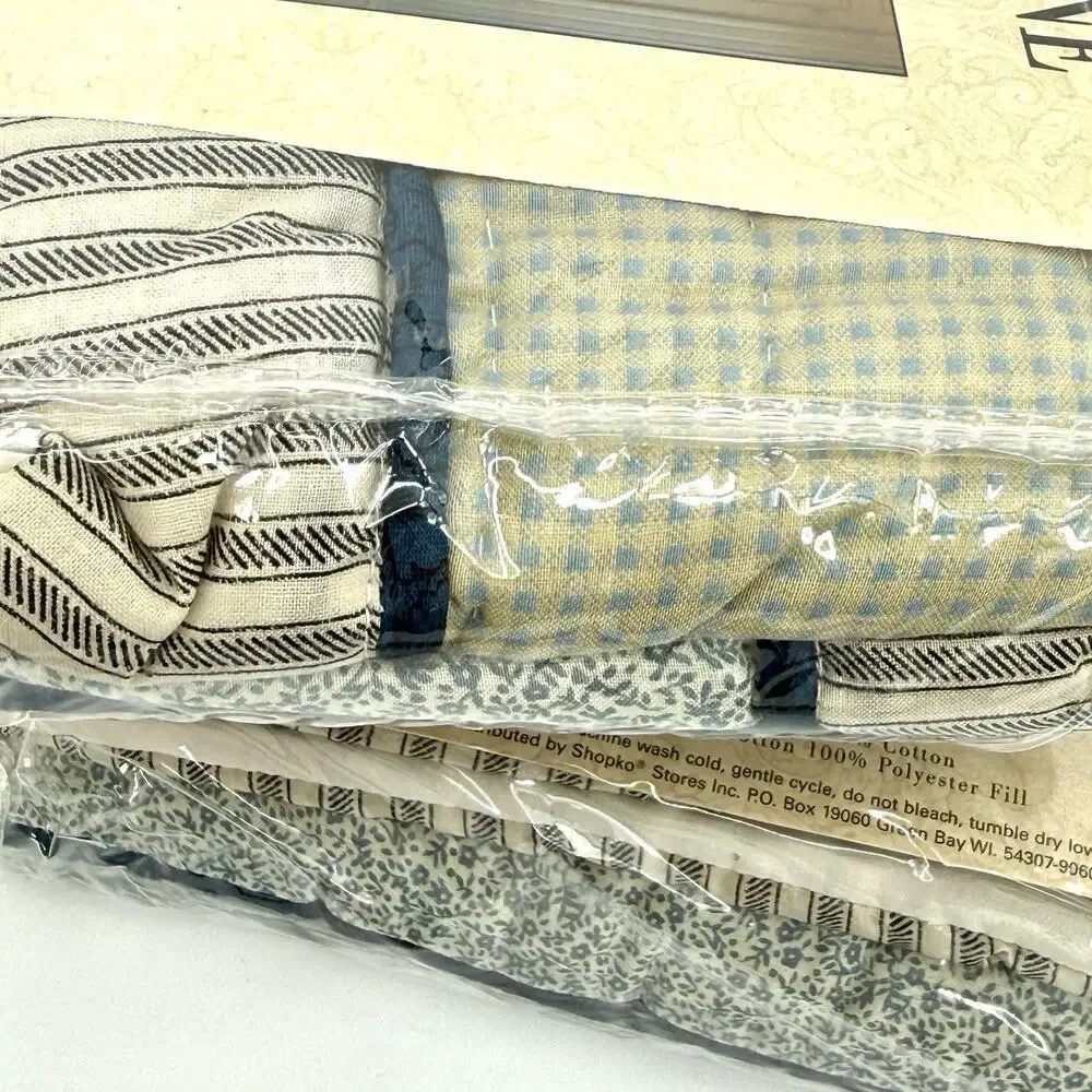 2 Cottage Lane Vintage Pillow Shams 20x26 in. Nautical American Heritage Coastal